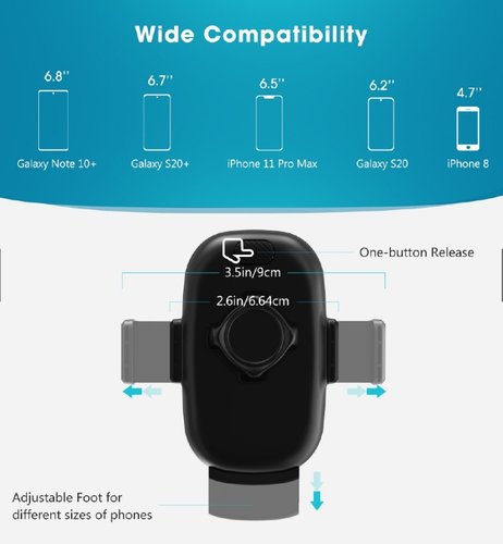 Support de téléphone de voiture MPOW 155AB - Image 5