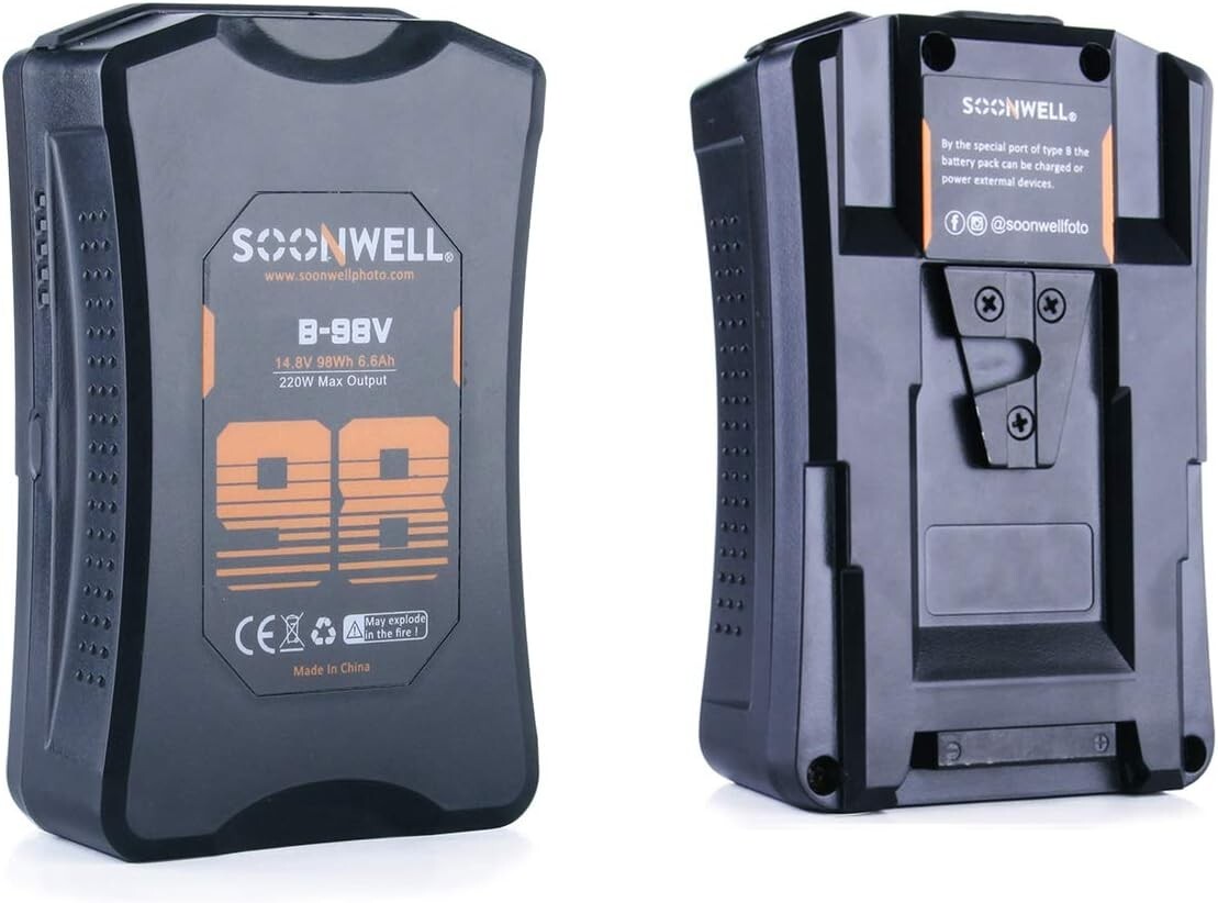 Batterie Lithium Rechargeable│SOONWELL│Cinéma & Audiovisuel│Vidéo│B98│14,8 V - Image 2