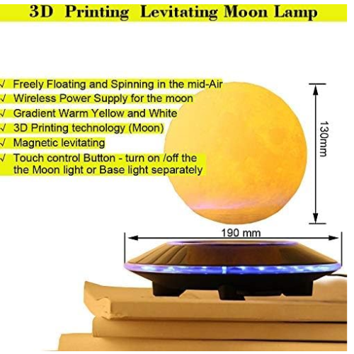 Lampe Lune suspendue│Vieilleuse│Lévitation magnétique - Image 4