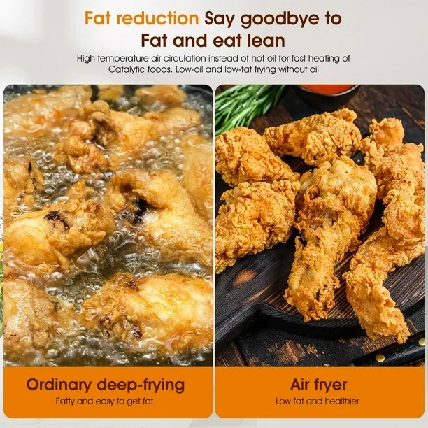 Friteuse à air│Oyajia│15 L│Ecran tactile│Panier vitré│Noir - Image 9