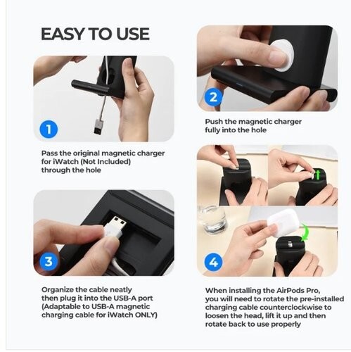 Support de charge| sans fil| avec iWatch et PA191B - Image 10