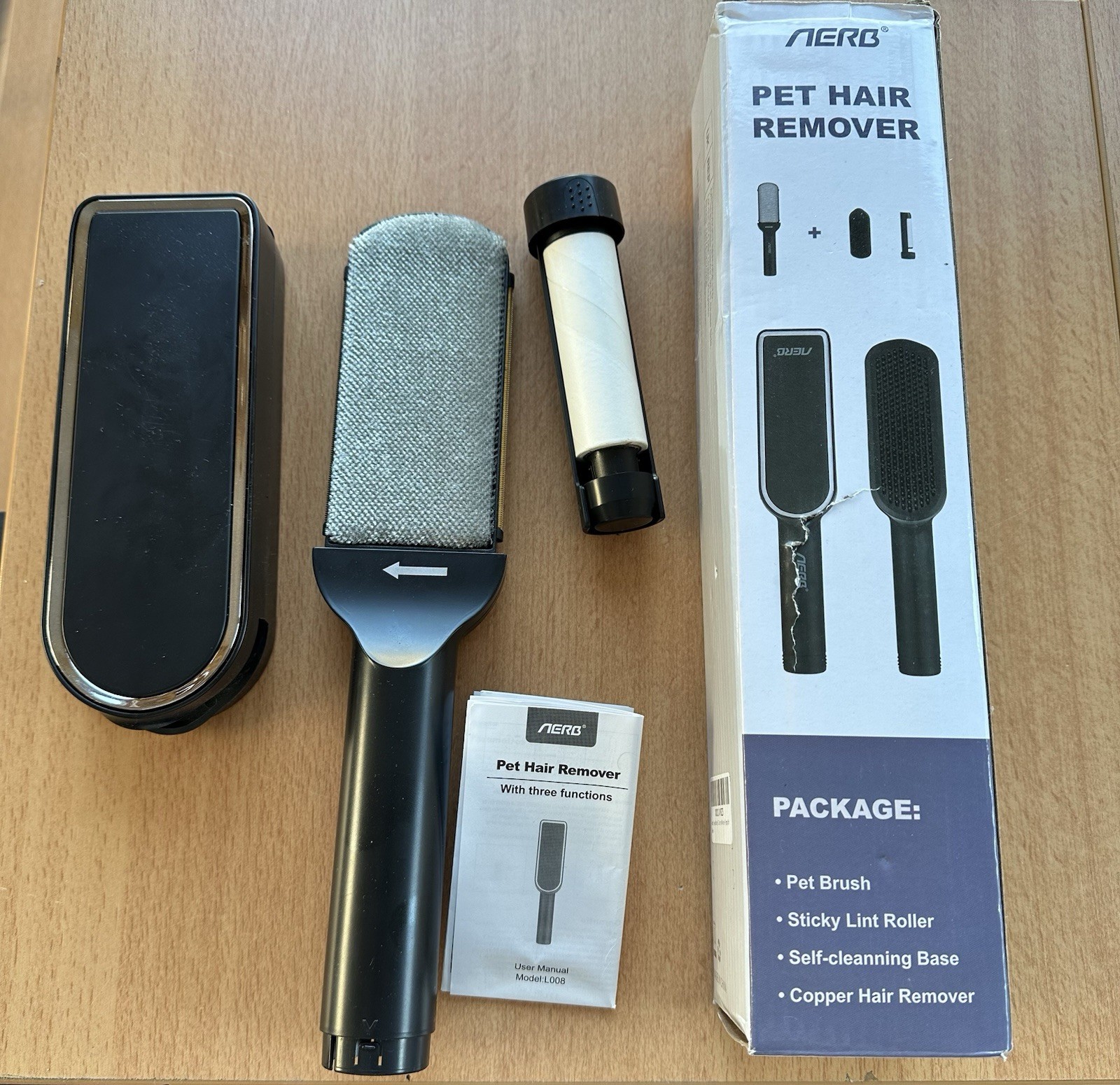 Brosse pour poils d’animaux｜Brosse à charpie｜Réutilisable｜AERB