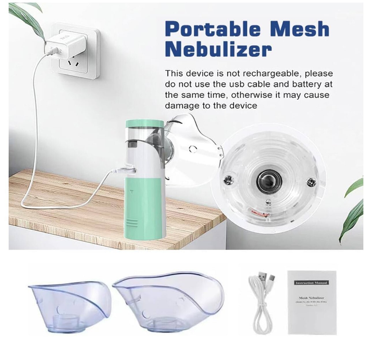 Inhalateur|Nébuliseur|Vaporisateur|Portable|Soins de santé|Equipement Médical - Image 3