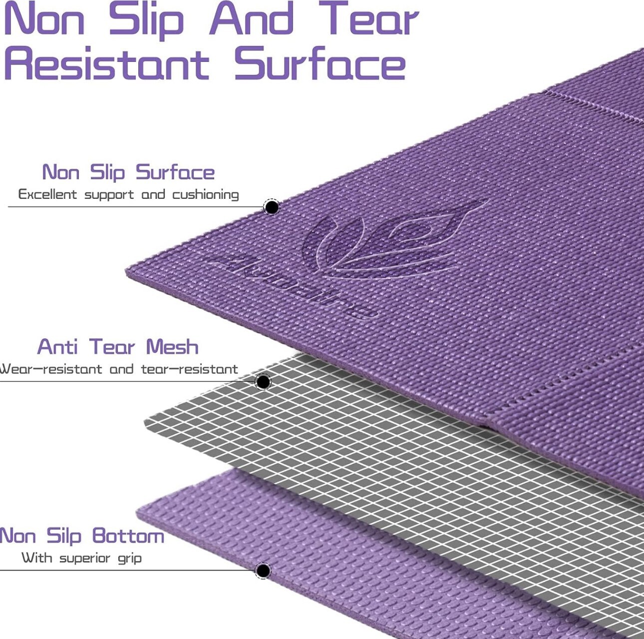 Tapis de yoga|Fitness|Gym|Pilates|AVOALRE - Image 7