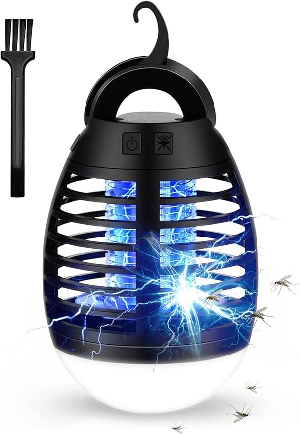 Lampe Anti Moustique｜Lampe de Camping｜2 en 1｜Tueur d'Insectes Electrique｜Osaloe