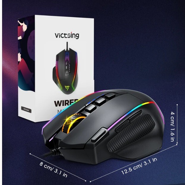 Souris de jeu| RVB filaire| VicTsing |avec 10 boutons programmables - Image 6