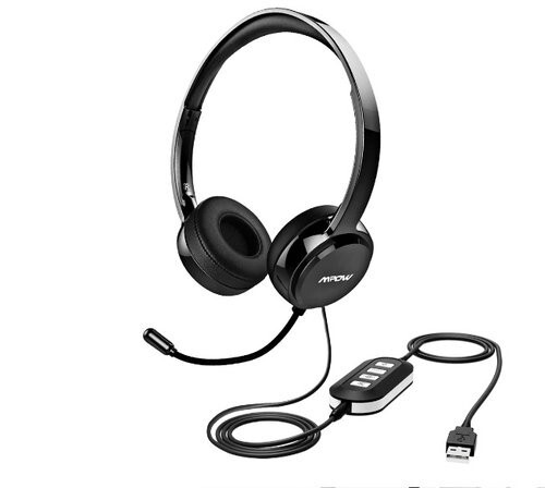 Casque d'ordinateur|Filaire|USB|Microphone|pour ordinateur portable|MPOW