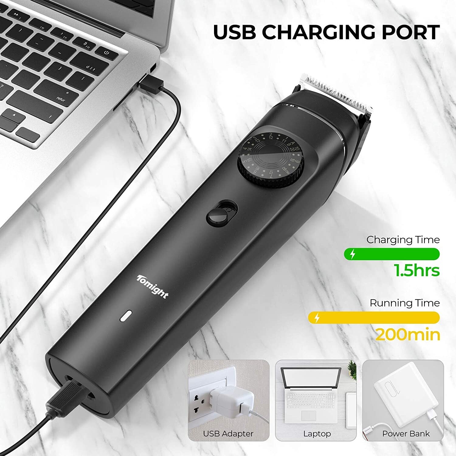 Tondeuse à cheveux électrique modèle HC RFCD 956L A, rasoir rechargeable - Image 6