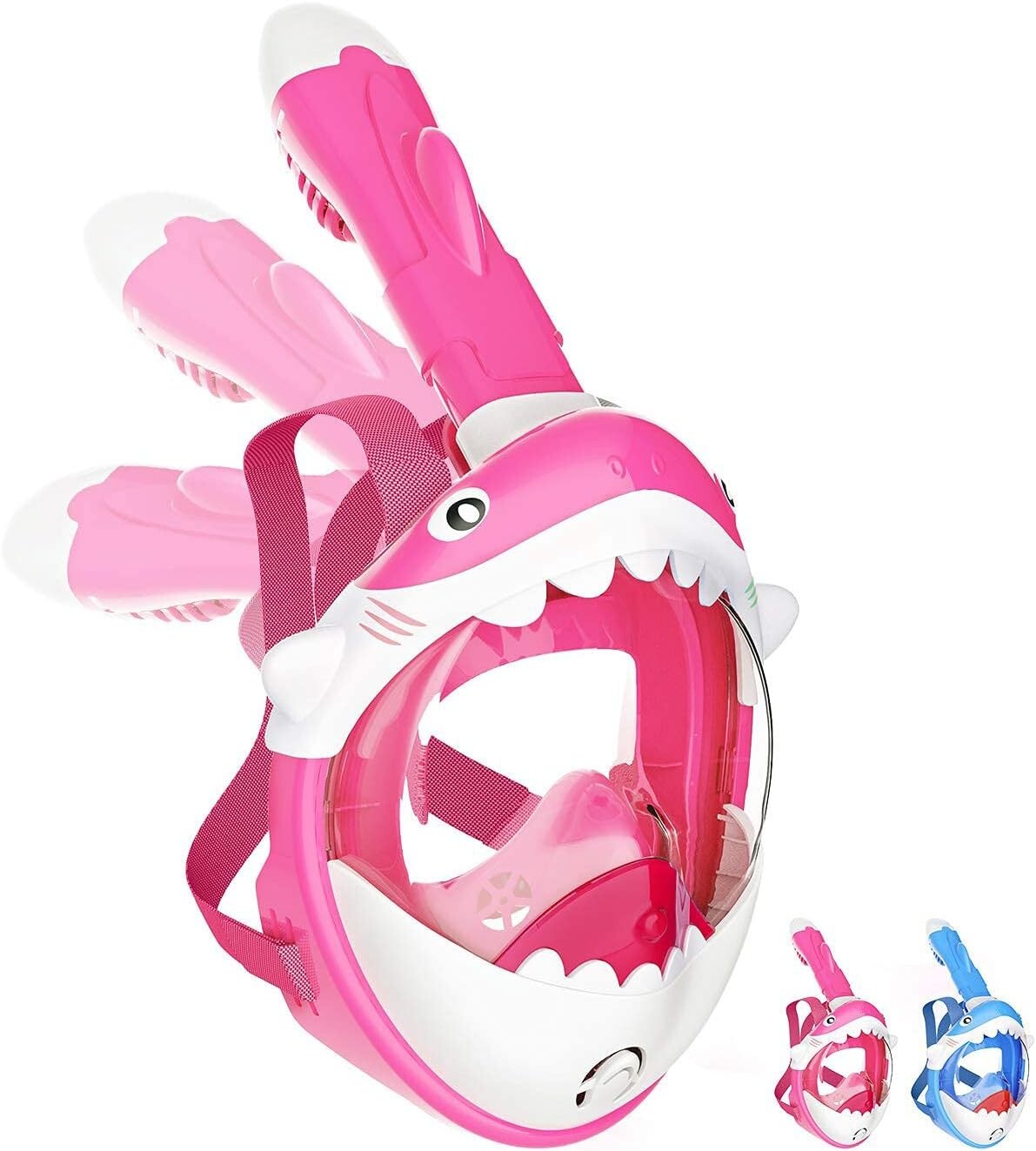Masque de plongée|pour enfant|Motif requin|180 ° de vision|+ accessoires|SECOOL - Image 2