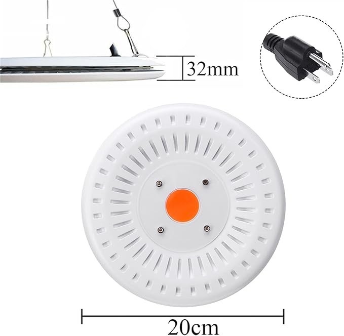 Éclairage LED rond│Plein spectre│IP64│Plante intérieur, fleur & serre - Image 2