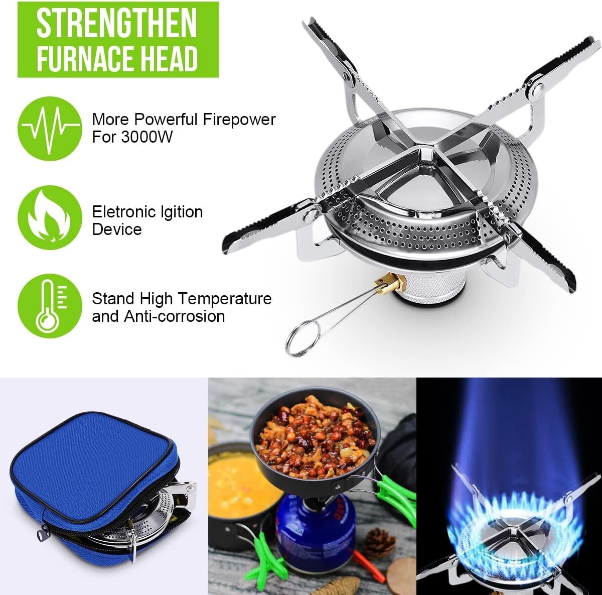 Kit Camping, Kit de casseroles et accessoires Camping, WOSTOO 2 /3 personnes - Image 3