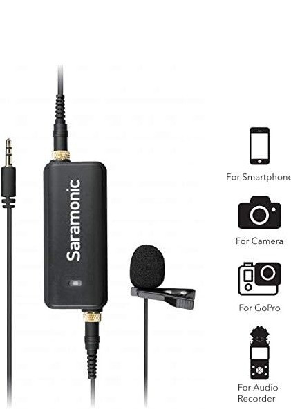Mixeur audio + micro-cravate｜Saramonic｜Lavelier｜Microphone