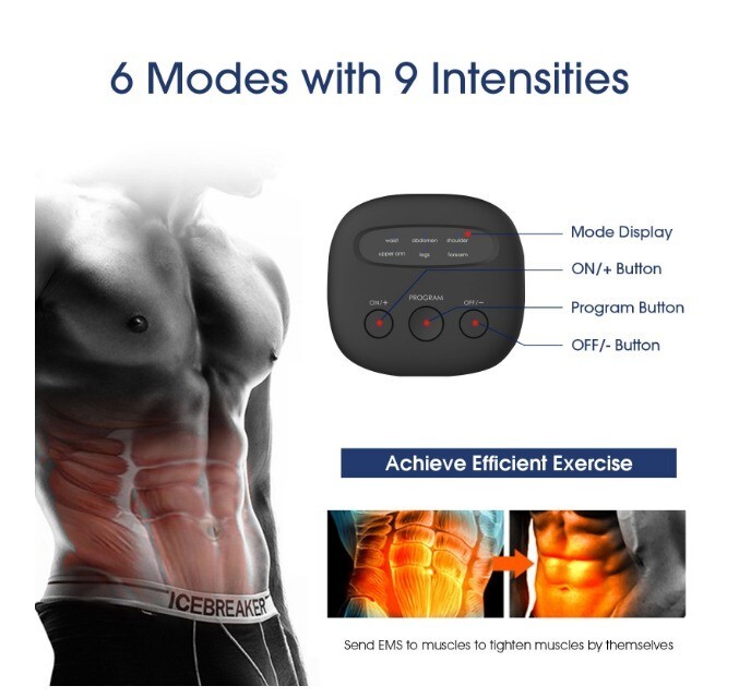 Stimulateur musculaire EMS│Polyvalent│Ceinture électrostimulation│Bras│Jambes - Image 7