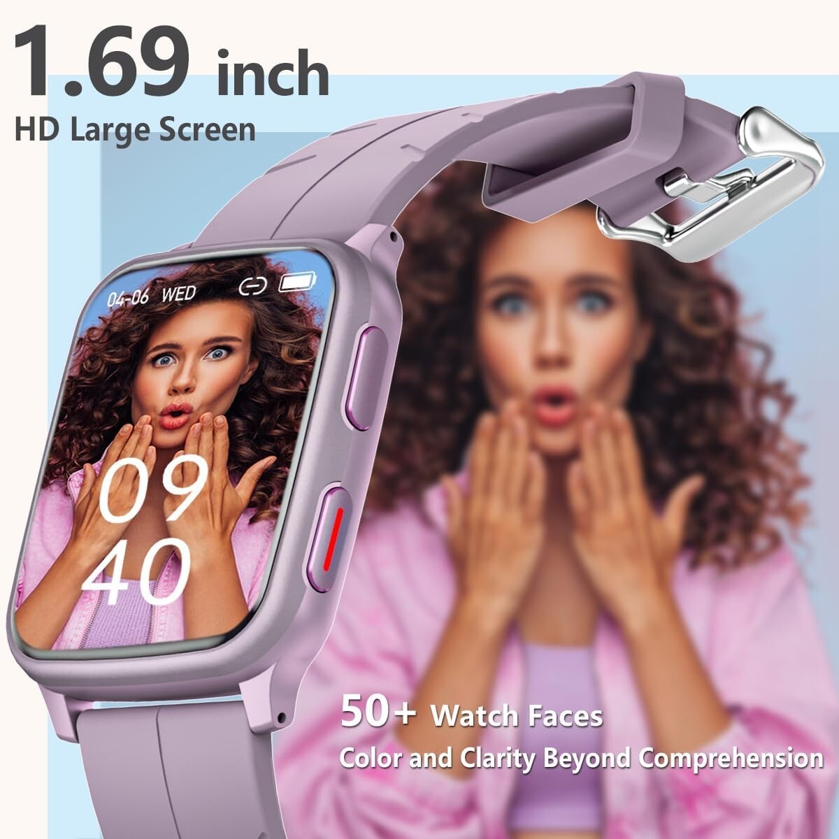 Montre connectée FITVII avec moniteur de pression artérielle, de fréquence cardi - Image 7