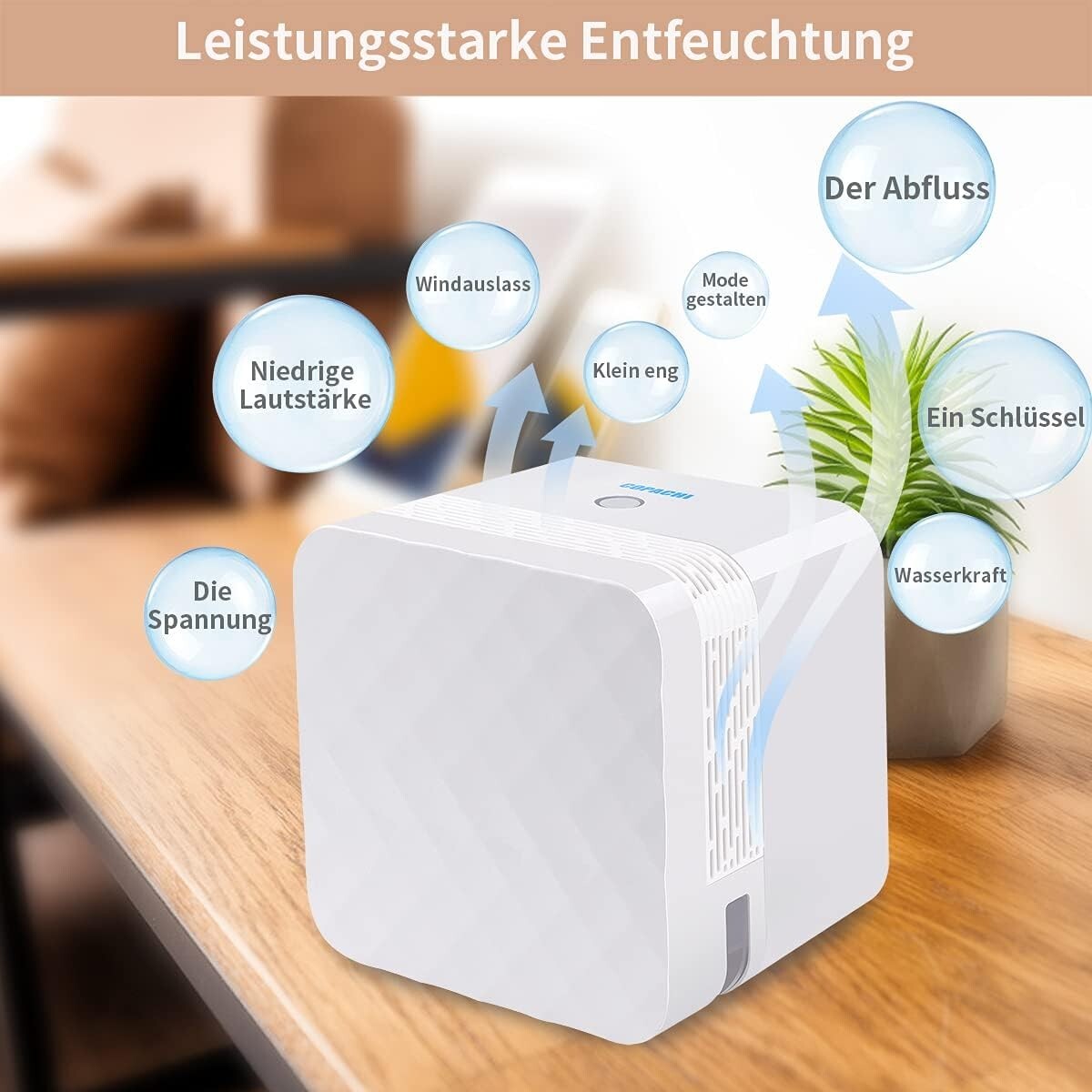 Déshumidificateur mini|Électrique|Portable|2 modes|avec arrêt automatique - Image 2
