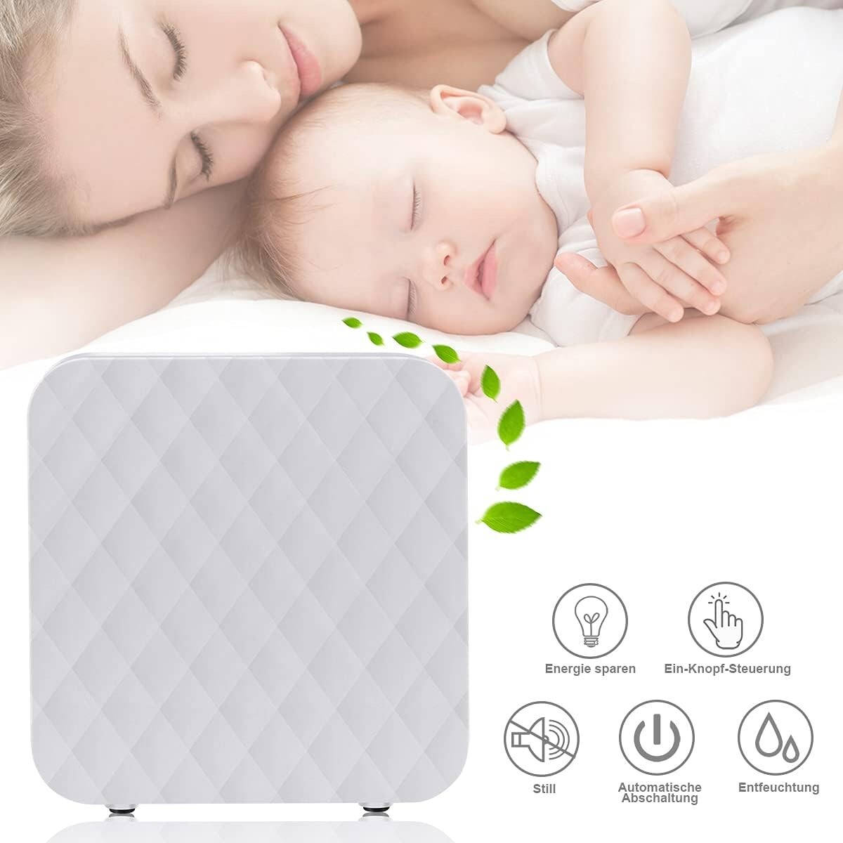 Déshumidificateur mini|Électrique|Portable|2 modes|avec arrêt automatique - Image 3
