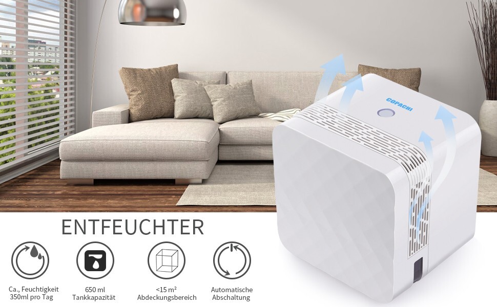 Déshumidificateur mini|Électrique|Portable|2 modes|avec arrêt automatique - Image 9