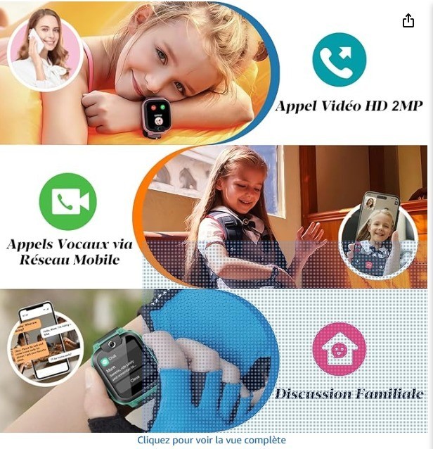 Montre connectée pour enfants│ Imoo │ Z1│ 4G vidéo│ et appels téléphoniques - Image 5