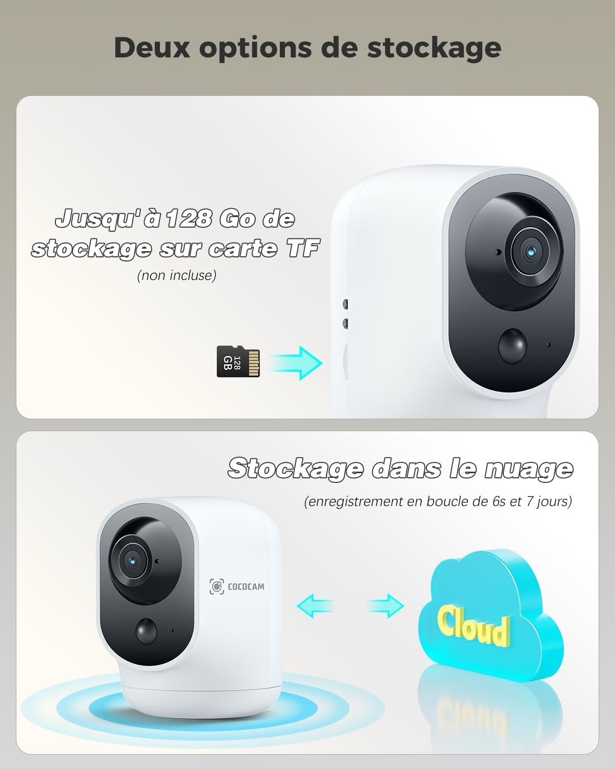 Caméra de surveillance│ Cococam │ZY - C7 │sans fil - Image 9