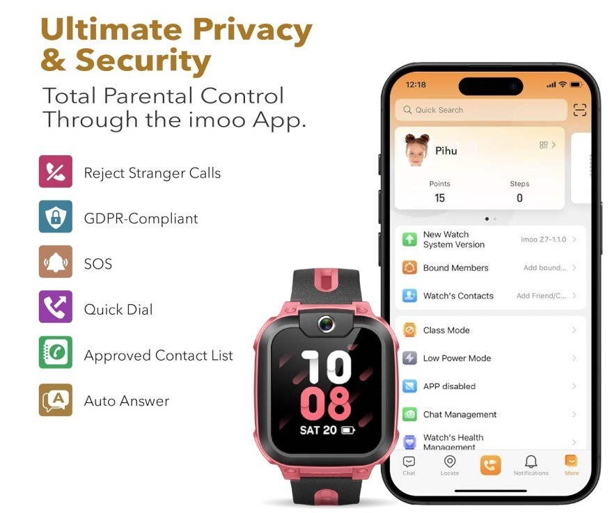 Montre connectée pour enfants │ Z1 │ Imoo │4G vidéo │et appels téléphoniques│ - Image 3