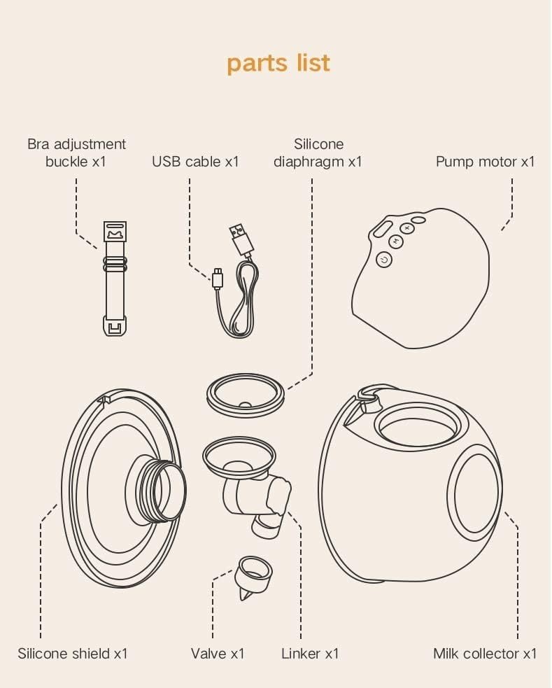 Tire‑lait Électrique Mains Libres W199 Rechargeable Pack Duo 24 mm Neuf – Doubl - Image 6