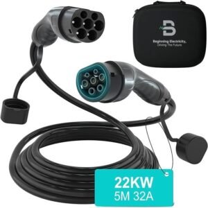 Câble de recharge Type 2 à CCS2│22 kW 32 A│5 mètres│3 phases│BENY BCG-B32-TL2