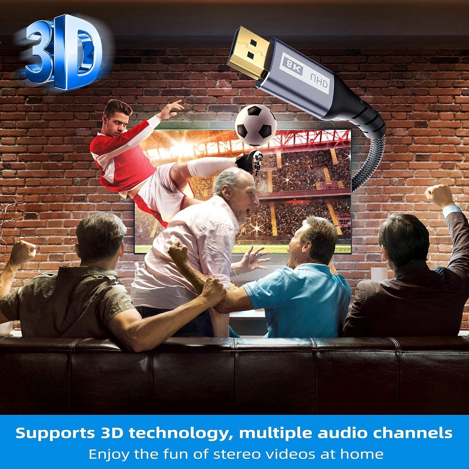 Câble DisplayPort 8K Yurnero 8K60Hz 4K144Hz Haute Qualité - Image 5