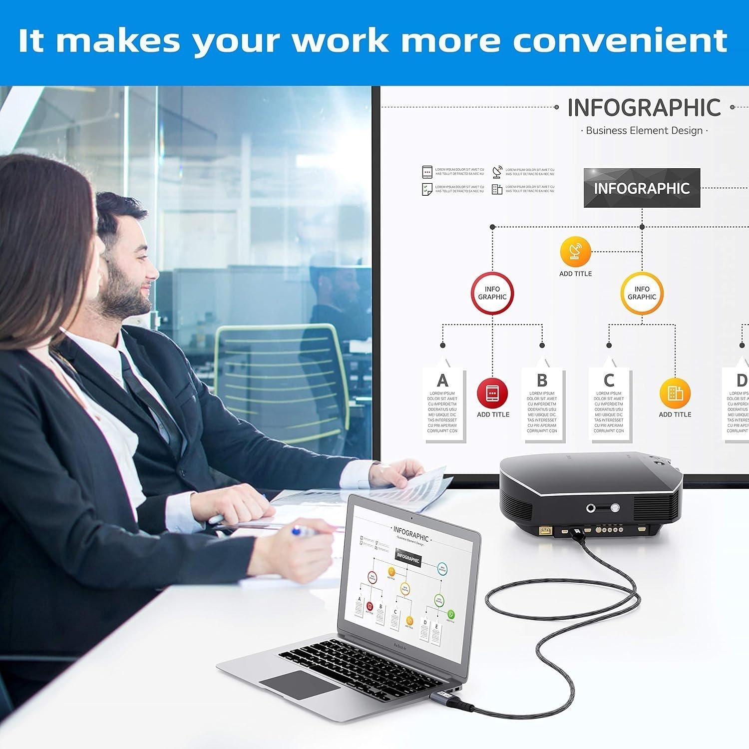 Câble DisplayPort 8K Yurnero 8K60Hz 4K144Hz Haute Qualité - Image 6