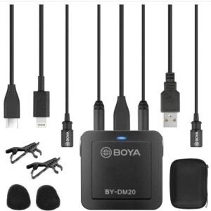 Set de Microphones d'interview｜BOYA｜Lavalier｜BY-DM20
