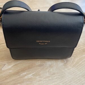 Sac à main bandoulière cuir ｜Emporio Armani｜Y3B 152｜Noir｜Femmes