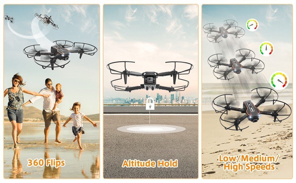 Drone avec Caméra|pour enfant|720P HD|Drone Quadricoptère|FPV|WiFi|Télécommandé - Image 7