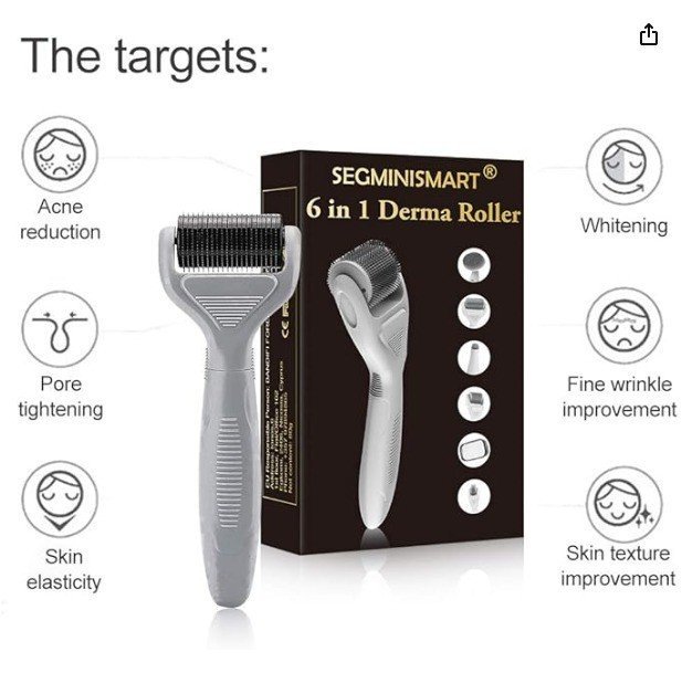 Derma roller │6 en 1 kit│ , rouleau │micro aiguilles │ régénération peau - Image 2