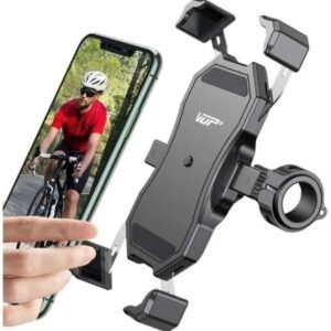 Support de téléphone｜Vélo & Moto｜Rotation à 360 °｜Pince anti-secousses｜VUP+