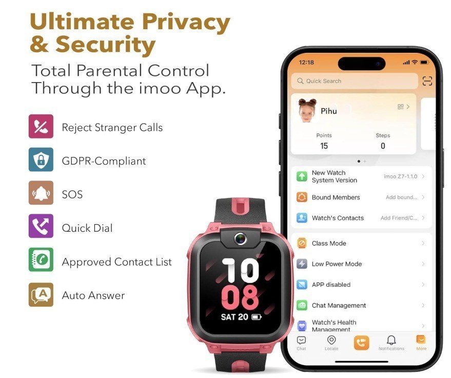 Montre connectée pour enfants │ Z1 │ Imoo │4G vidéo │et appels téléphoniques│ - Image 3