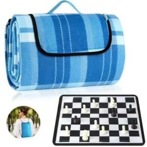 Plaid de Pique-Nique│Tonight│200x150cm│Imperméable│Pliable│Échiquier