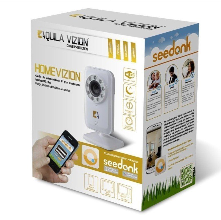 Caméra IP WiFi Intérieure Aquila Vizion HomeVizion Vision Nocturne 640x480 - Image 6