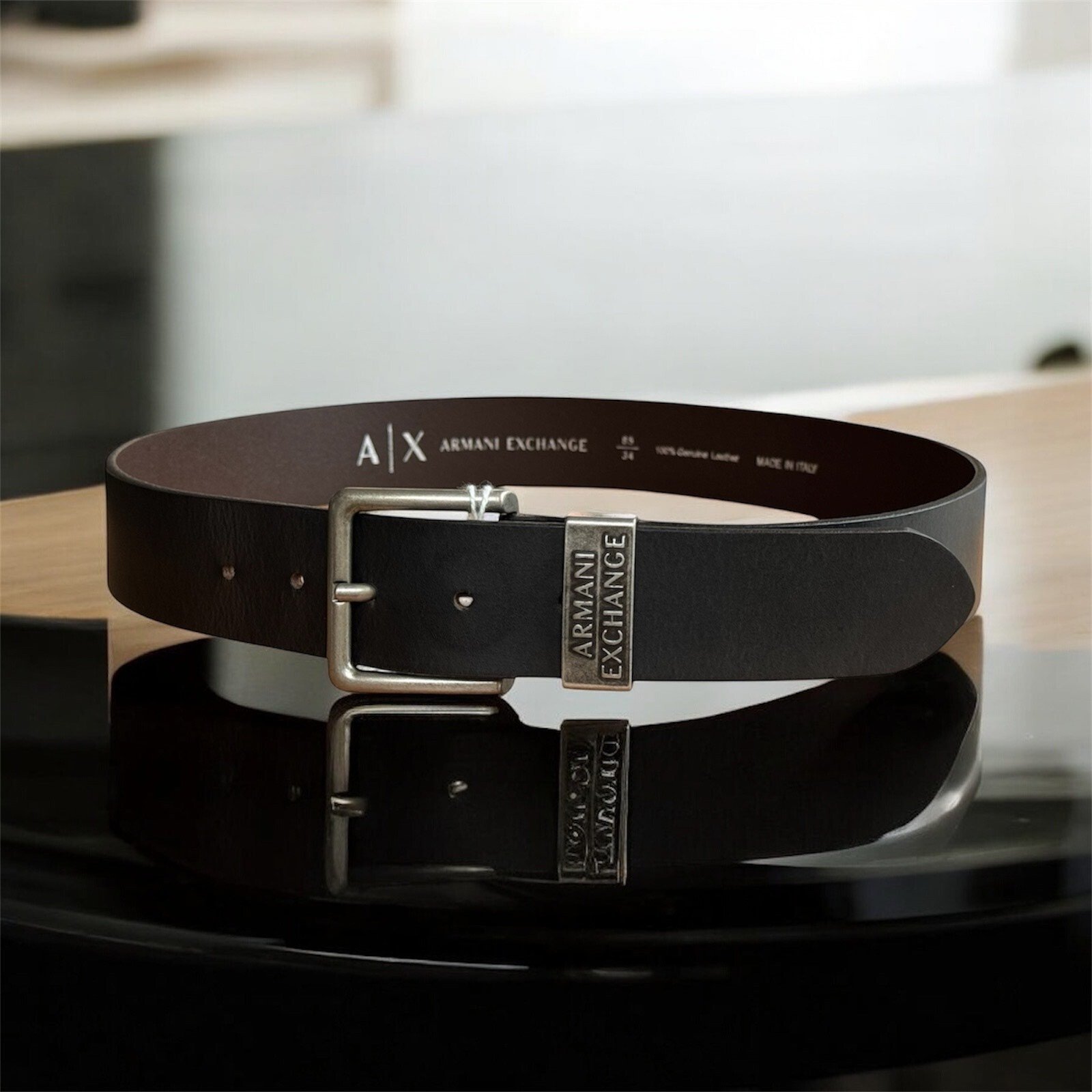 Ceinture| en cuir| pour homme | Emporio Armani - Image 2