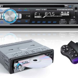 Autoradio Bluetooth D1901 Neuf CD/DVD USB/AUX FM Handsfree Compatible 12V
