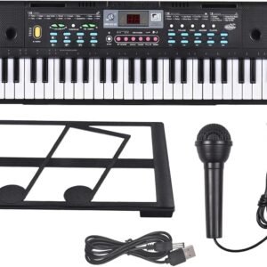 Piano Électrique|61 touches|Avec Microphone|Musique Numérique|Keyboard