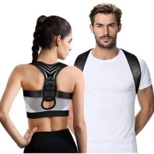 Correcteur de posture│ITHROUGH│Réglable│Confortable│Noir