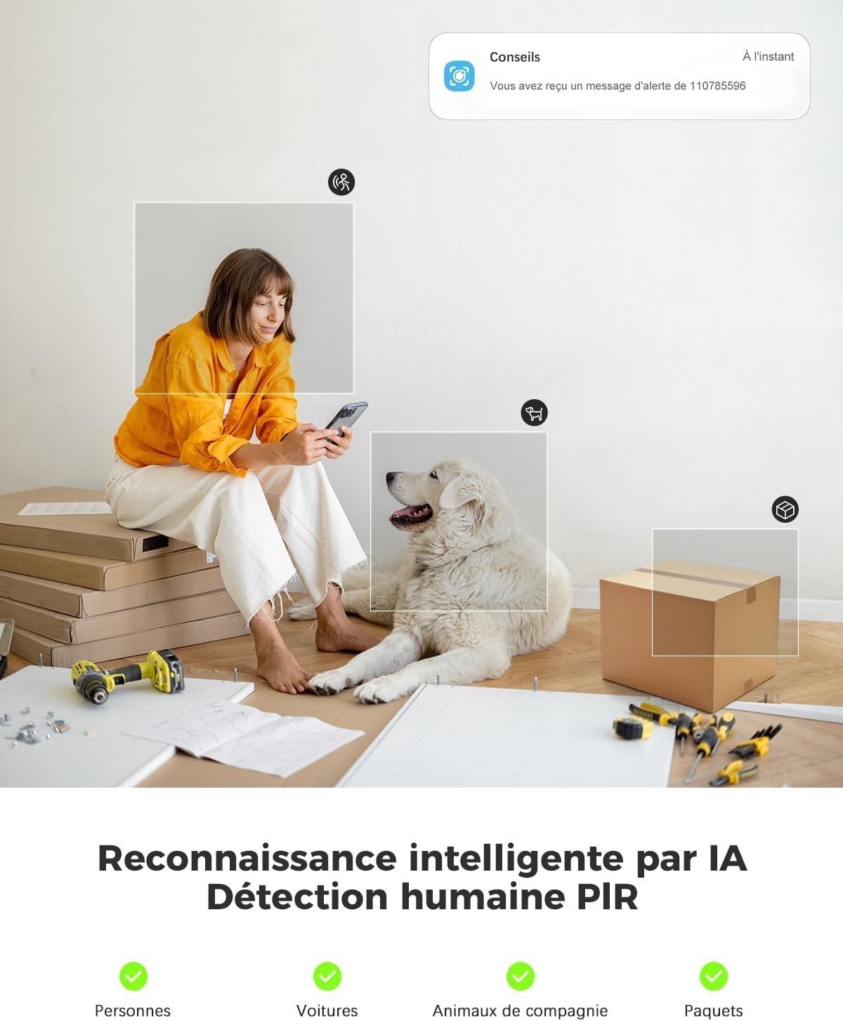 Caméra de surveillance│ Cococam │ZY - C7 │sans fil - Image 5