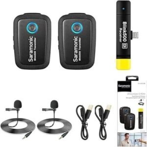 Microphone｜  sans fil｜ kit｜  Saramonic｜ Blink 500 B4, 2,4 GHz