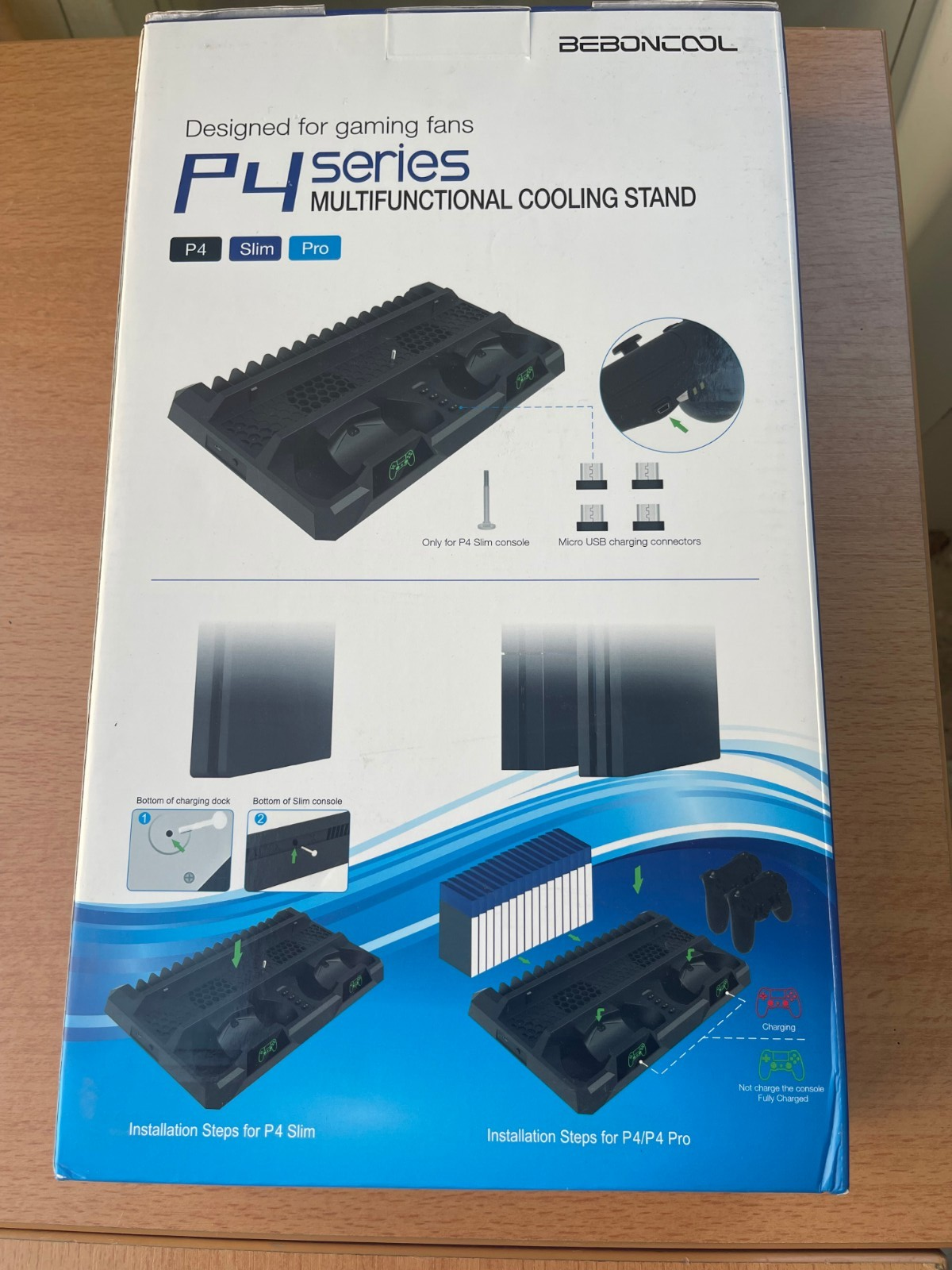 Support de refroidissement│Station de charge│Manettes Playstation 4│Série P4 - Image 2