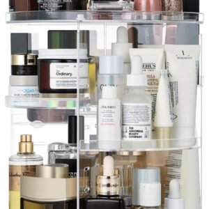 Organisateur de maquillage|Rotatif à 360°|Rangement|Maquillage|UZHNOE