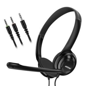 Casque PC| stéréo| Mpow |avec adaptateur