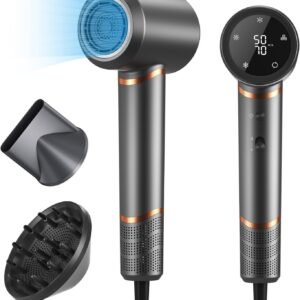 Professional Ionic Hair Dryer 1400W 110000 RPM High Speed Fast Dry 2 Speeds