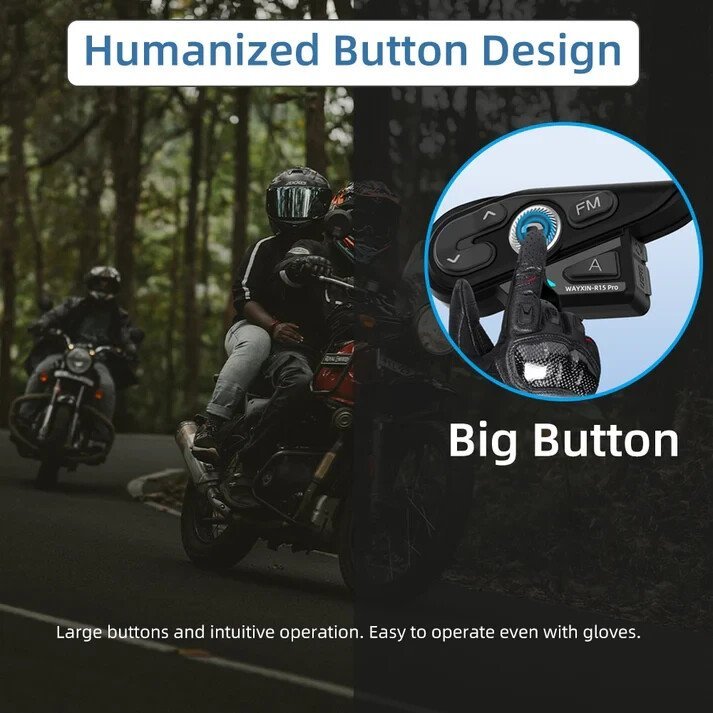 Oreillette Moto Wayxin WX R15 Pro Bluetooth Communication - Image 3