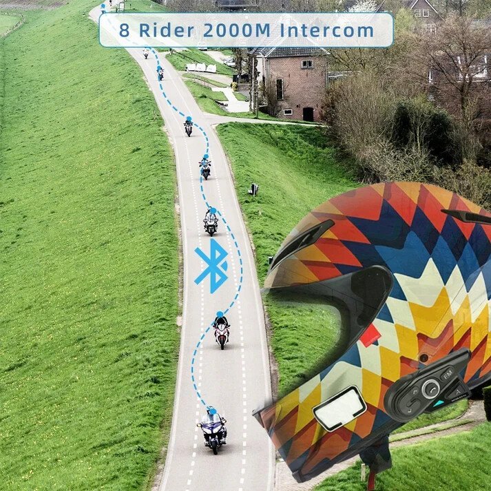 Oreillette Moto Wayxin WX R15 Pro Bluetooth Communication - Image 4