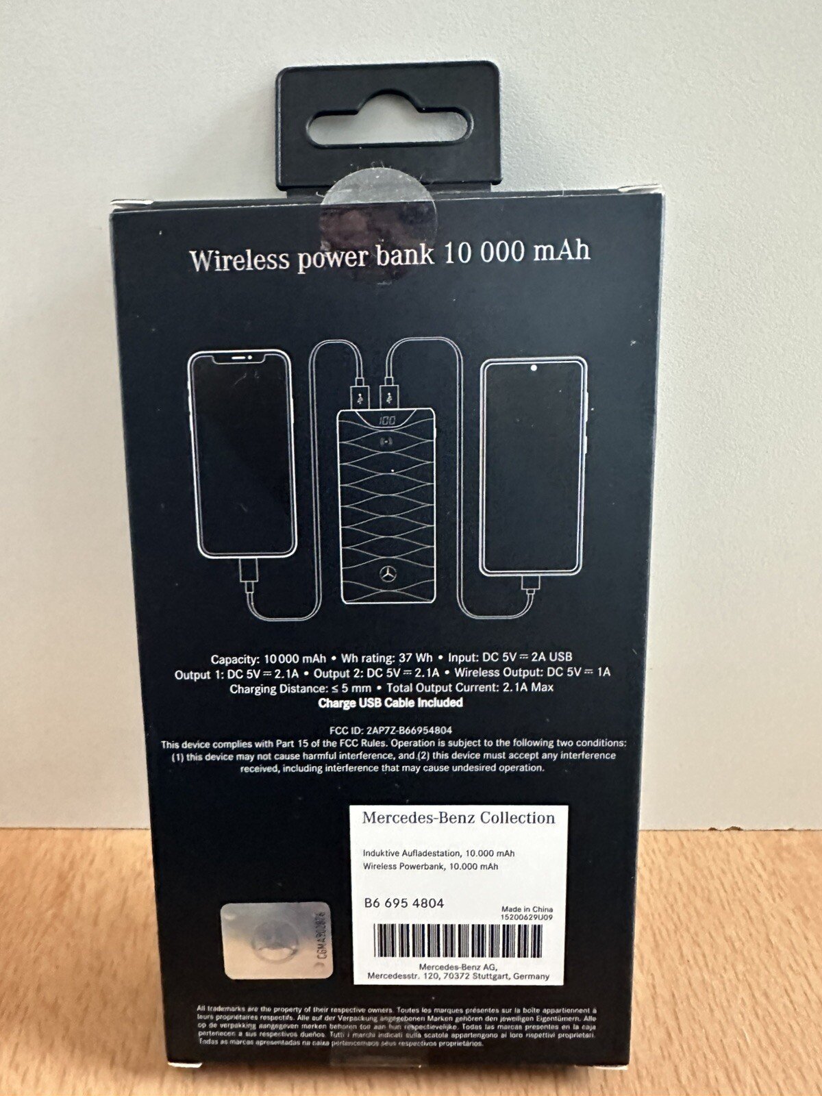 Batterie externe |sans fil | black Mercedes Benz| 10000 mAh Wireless - Image 3