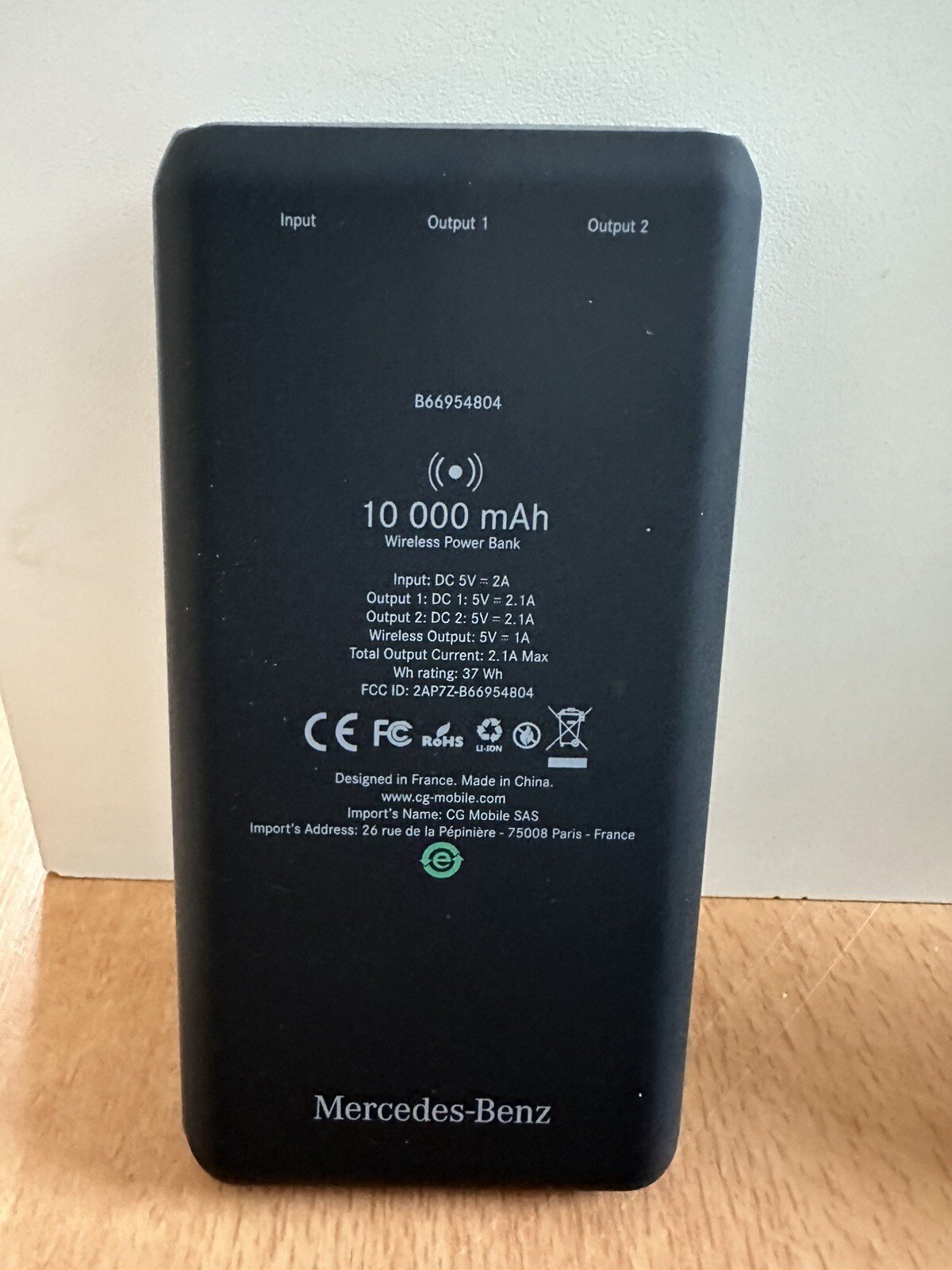 Batterie externe |sans fil | black Mercedes Benz| 10000 mAh Wireless - Image 6